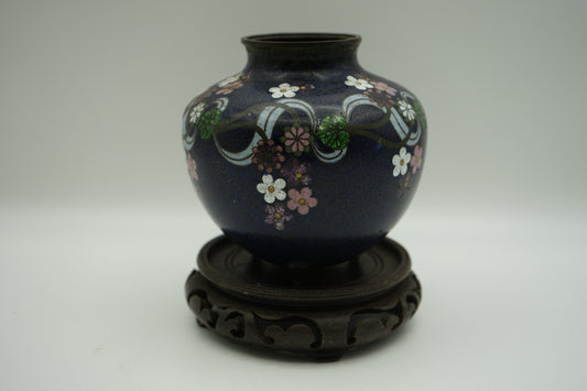 Japanese Cloisonne Vase from Meiji Period