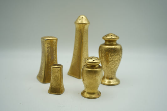 5 Single Pickard Chine Salt and Pepper Shakers, No Matches